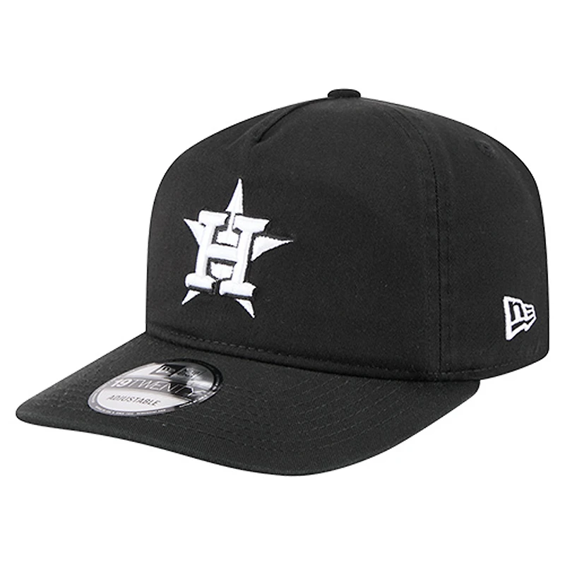 Casquette ajustable New Era 19TWENTY noire/blanche pour homme des Astros de Houston