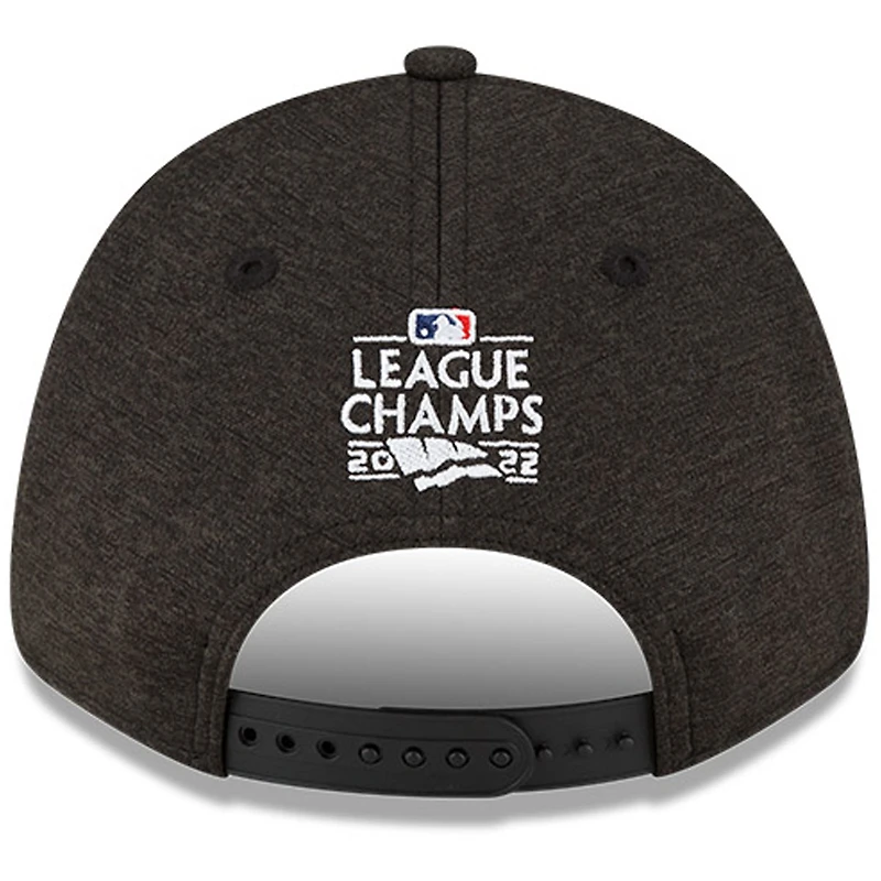 Casquette ajustable Snapback 9FORTY pour homme New Era Houston Astros 2022 American League Champions - Locker Room - Noir
