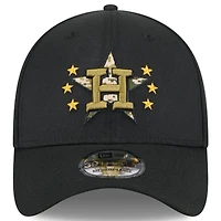 Men's New Era  Black Houston Astros 2024 Armed Forces Day 39THIRTY Flex Hat