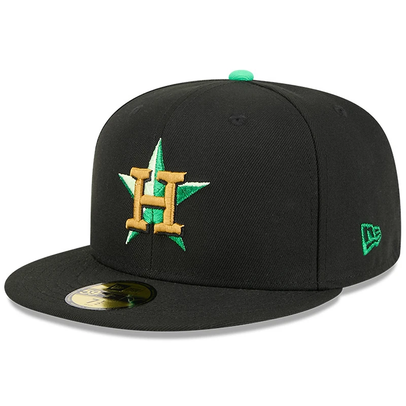 Men's New Era  Black Houston Astros 2026 St. Patrick's Day 59FIFTY Fitted Hat
