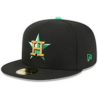 Men's New Era  Black Houston Astros 2026 St. Patrick's Day 59FIFTY Fitted Hat