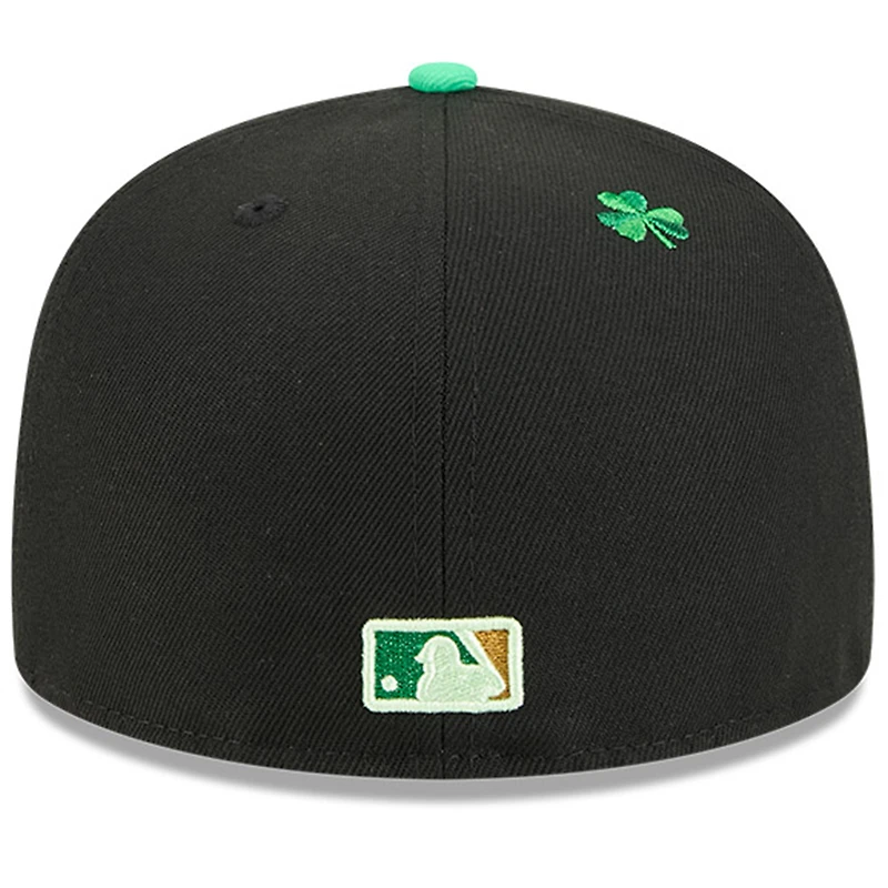 Casquette ajustée New Era noire pour homme Houston Astros 2026 Saint-Patrick 59FIFTY