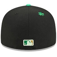 Casquette ajustée New Era noire pour homme Houston Astros 2026 Saint-Patrick 59FIFTY
