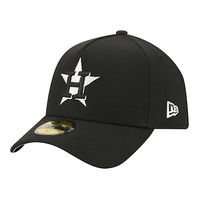 Men's New Era  Black Houston Astros A-Frame 59FORTY Fitted Hat