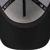 Casquette réglable noire Houston Astros A-Frame 9FORTY Trucker New Era pour hommes