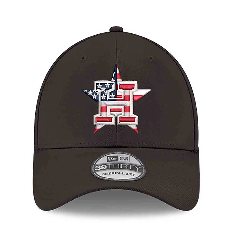 Men's New Era Black Houston Astros America 250 39THIRTY Flex Hat