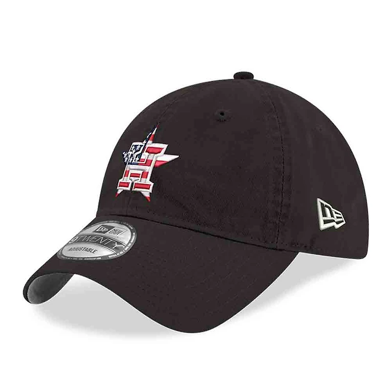Men's New Era Black Houston Astros America 250 9TWENTY Adjustable Hat