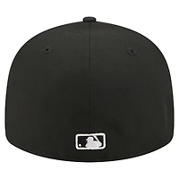 Men's New Era Black Houston Astros Americana Bald Eagle Pre-Curved 59FIFTY Fitted Hat