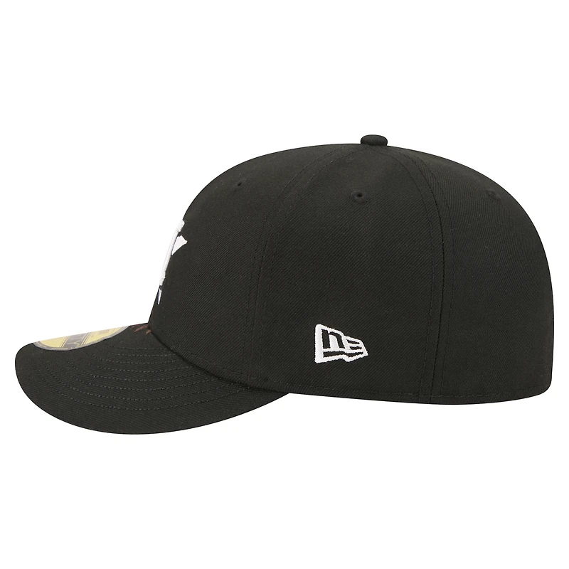 Men's New Era Black Houston Astros Americana Bald Eagle Pre-Curved 59FIFTY Fitted Hat