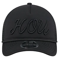 Casquette camionneur ajustable noire 9FORTY City Initial des Astros de Houston pour homme New Era