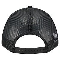 Men's New Era Black Houston Astros City Initial 9FORTY A-Frame M-Crown Adjustable Trucker Hat