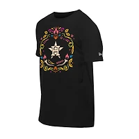 T-shirt noir Houston Astros Día de los Muertos New Era pour hommes