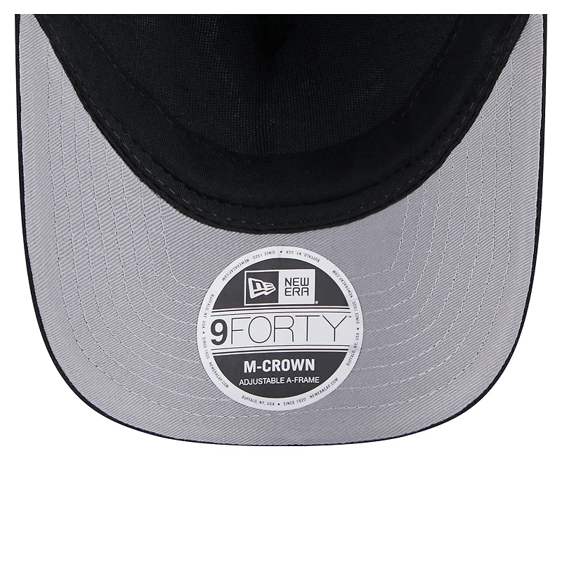 Casquette ajustable 9FORTY A-Frame M-Crown Trucker noire des Houston Astros de New Era pour homme