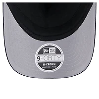 Casquette ajustable 9FORTY A-Frame M-Crown Trucker noire des Houston Astros de New Era pour homme