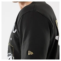 Men's New Era  Black Houston Astros Injection Lifestyle Urban Ranchwear T-Shirt