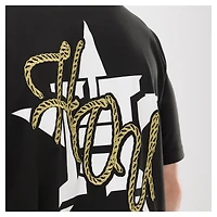 Men's New Era  Black Houston Astros Injection Lifestyle Urban Ranchwear T-Shirt
