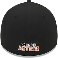 Casquette Flex 39THIRTY pour homme avec logo Houston Astros noir New Era