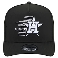 Men's New Era  Black Houston Astros Motion A-Frame 9FIFTY Snapback Hat
