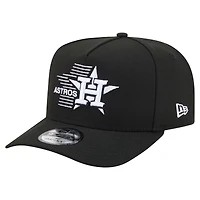 Men's New Era  Black Houston Astros Motion A-Frame 9FIFTY Snapback Hat