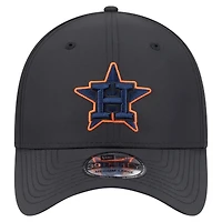Casquette New Era noire Houston Astros Night 39THIRTY Flex pour homme