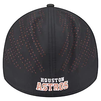 Casquette New Era noire Houston Astros Night 39THIRTY Flex pour homme