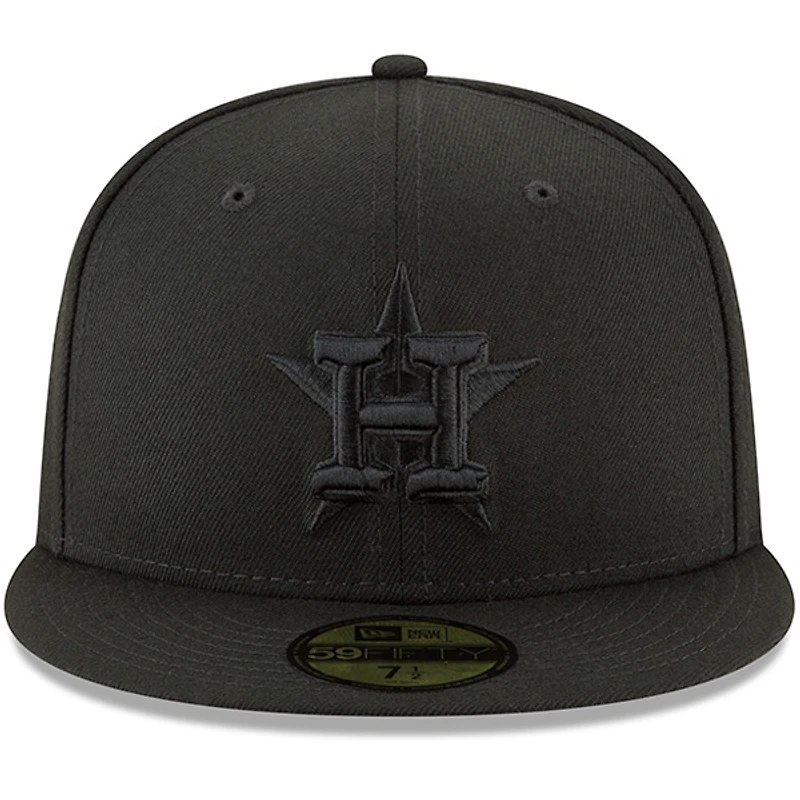Men's New Era Black Houston Astros Primary Logo Basic 59FIFTY Fitted Hat