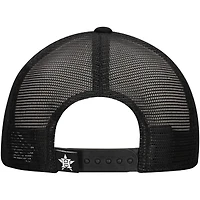 Casquette ajustable New Era noire Houston Astros Retro Bold A-Frame Trucker 9FORTY pour homme