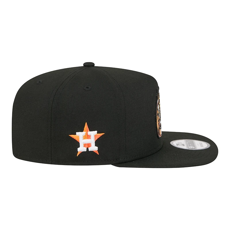 Casquette snapback New Era noire Houston Astros Ring A-Frame 9FIFTY pour homme