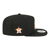 Casquette snapback New Era noire Houston Astros Ring A-Frame 9FIFTY pour homme