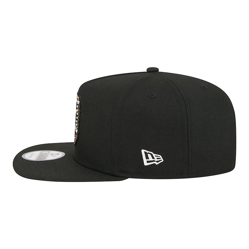 Men's New Era  Black Houston Astros Ring A-Frame 9FIFTY Snapback Hat