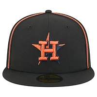 Casquette ajustée Soutache 59FIFTY noire des Astros de Houston New Era pour homme
