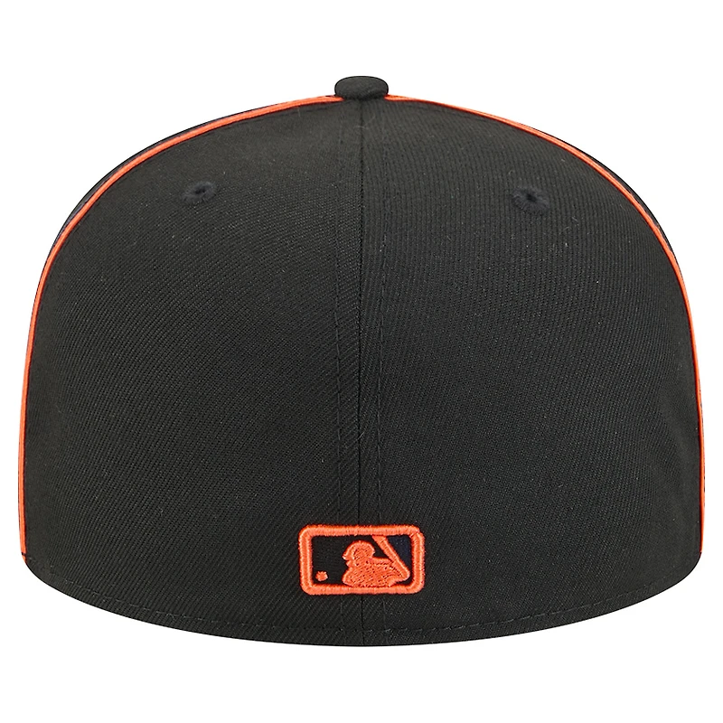 Casquette ajustée Soutache 59FIFTY noire des Astros de Houston New Era pour homme