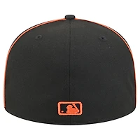 Casquette ajustée Soutache 59FIFTY noire des Astros de Houston New Era pour homme