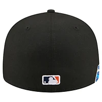 Casquette ajustée New Era noire Houston Astros Surf 59FIFTY pour homme