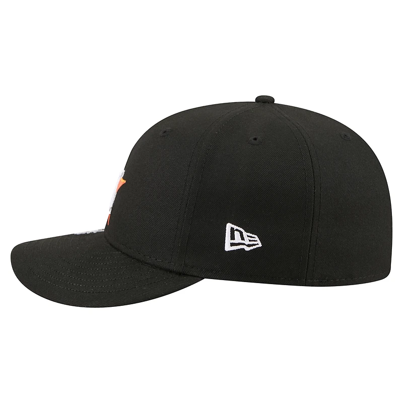 Casquette ajustée New Era noire Houston Astros Surf 59FIFTY pour homme