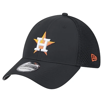 Men's New Era Black Houston Astros Team Tone 39THIRTY Flex Hat