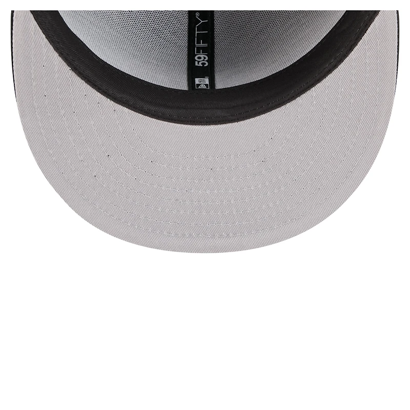 Casquette ajustée New Era noire Houston Astros Tri-Hit 59FIFTY pour homme