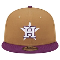 Men's New Era Brown/Purple Houston Astros Color Pack Two-Tone 9FIFTY Snapback Hat