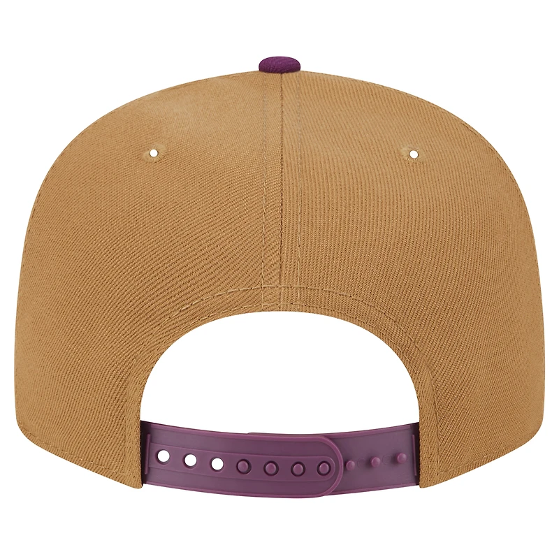 Men's New Era Brown/Purple Houston Astros Color Pack Two-Tone 9FIFTY Snapback Hat