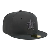 Men's New Era  Charcoal Houston Astros Color Pack 59FIFTY Fitted Hat