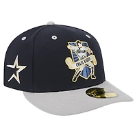 Casquette ajustée New Era Craig Biggio bleu marine des Astros de Houston 59FIFTY pour homme