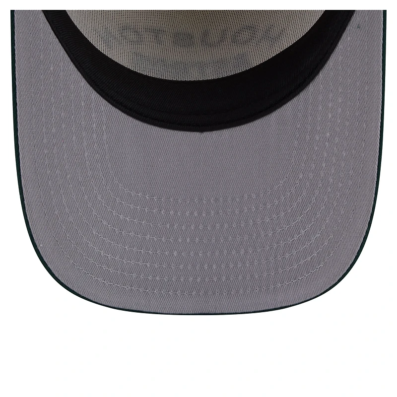 Men's New Era  Cream/Dark Green Houston Astros Chrome A-Frame 9FIFTY Snapback Hat