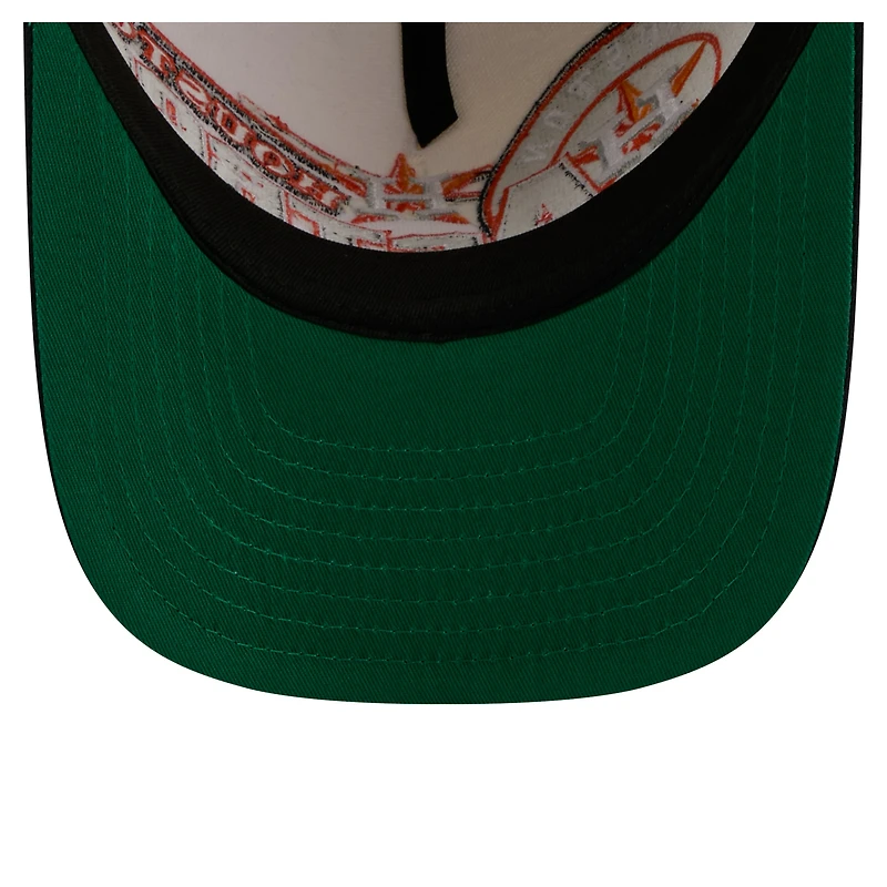 Men's New Era Cream/Navy Houston Astros Classic A-Frame 9FIFTY Snapback Hat