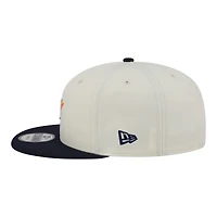 Men's New Era Cream/Navy Houston Astros Localized 9FIFTY Snapback Hat