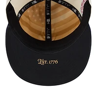 Men's New Era Cream/Navy Houston Astros USA 250 Fourth of July 19TWENTY Adjustable Hat