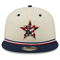 Casquette snapback New Era crème/marine Houston Astros USA 250 du 4 juillet pour homme