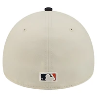 Men's New Era  Cream Houston Astros Chrome A-Frame 59FORTY Fitted Hat