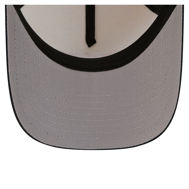 Men's New Era Cream Houston Astros Chrome A-Frame 59FORTY Fitted Hat