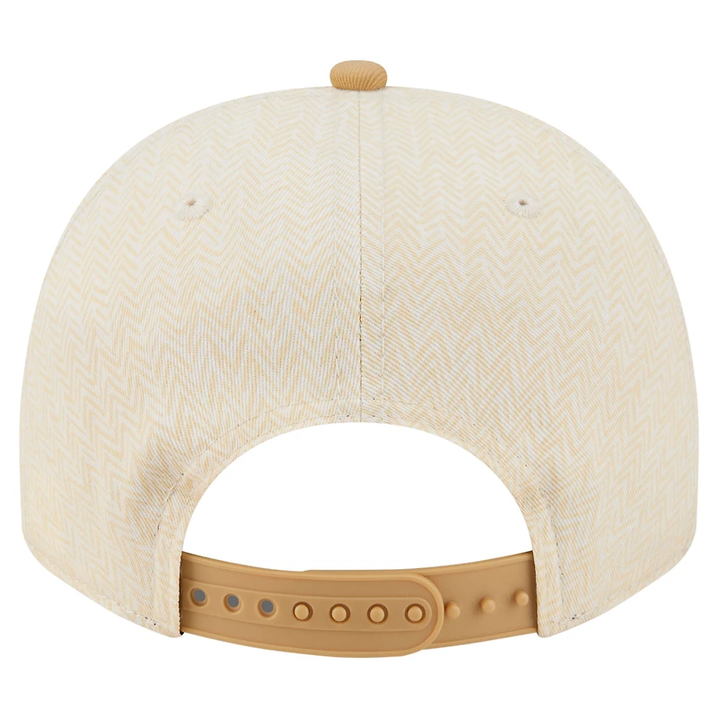 Men's New Era Cream Houston Astros Herringbone 9FIFTY A-Frame Snapback Hat