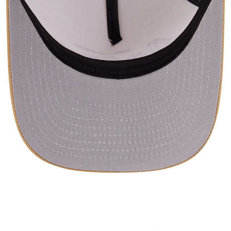 Men's New Era Cream Houston Astros Herringbone 9FIFTY A-Frame Snapback Hat